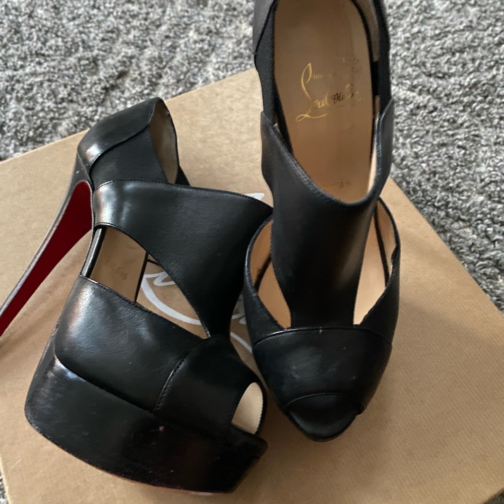 Pitou 150 mm Louboutin Calf/Cuoio Heel Platform